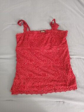 LE CHATEAU Plus Size Lace Camisole With Sequins